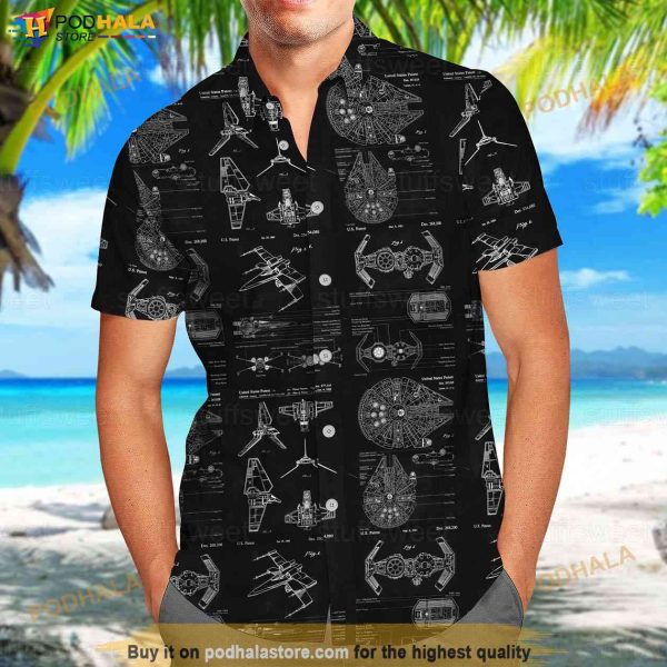 StarWars Hawaiian Shirt, Summer StarWars Button Shirt For Women Men