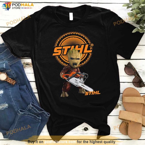 STIHL Baby Groot Chainsaw Guardians Shirt