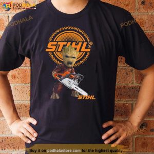 Stihl Baby Groot Chainsaw Guardians Shirt 2