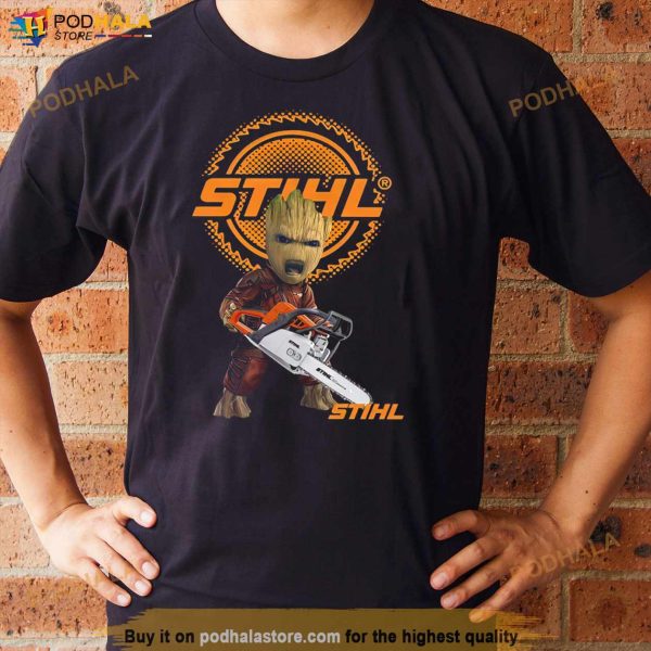 STIHL Baby Groot Chainsaw Guardians Shirt