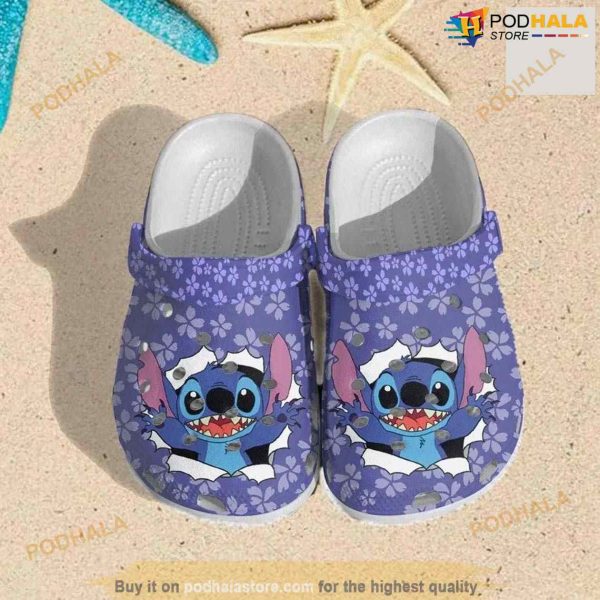 Stitch Cute Funny Cartoon Movie Character Crocs Crocband Clog Shoes