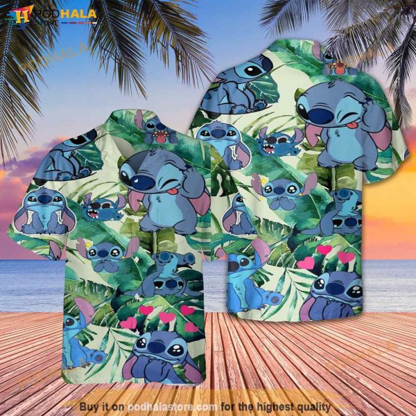 Stitch Hawaii Beach Hot Summer Shirt, Hawaiian Outfit For Men