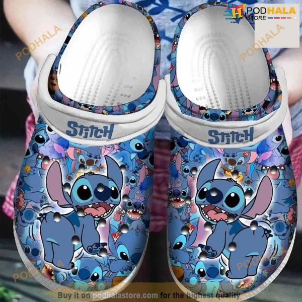 Stitch Lilo And Stitch For Men And Women Rubber Crocs Crocband Clogs