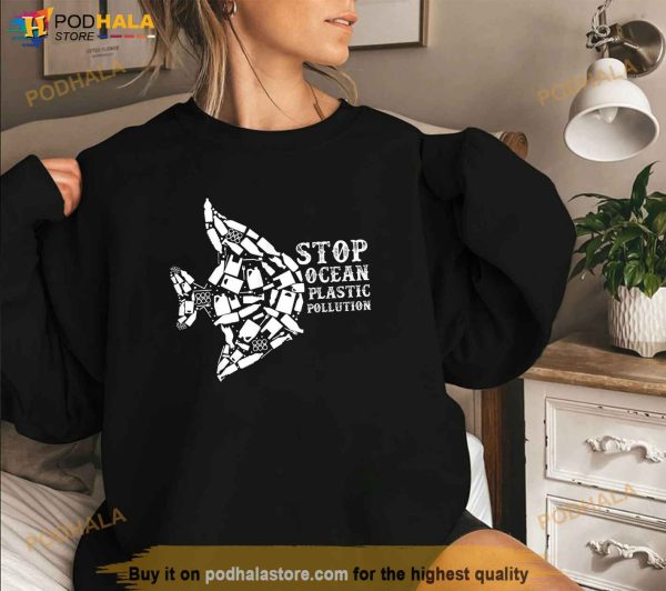 Stop Ocean Pollution Plastic Save Ocean Protect Nature Earth Shirt