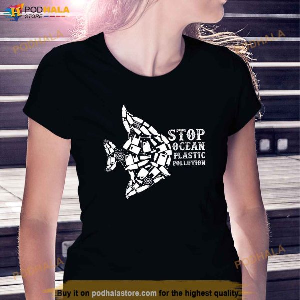 Stop Ocean Pollution Plastic Save Ocean Protect Nature Earth Shirt