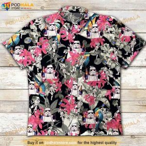 Stormtrooper Tropical Hawaiian Shirt, Hawaiian Outfit For Men