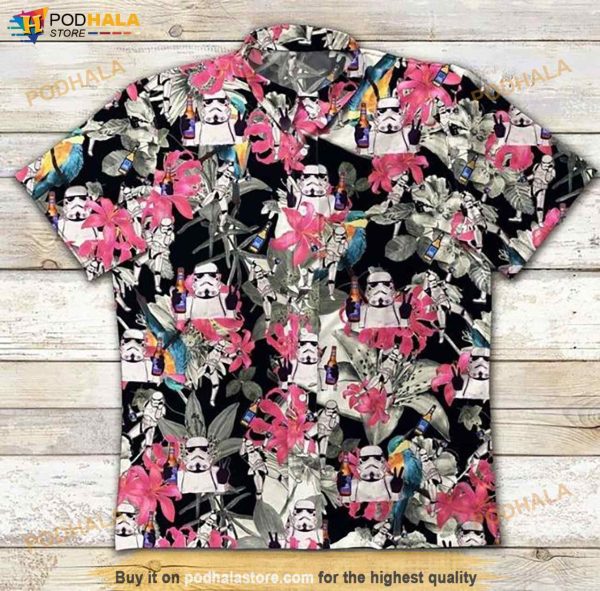 Stormtrooper Tropical Hawaiian Shirt, Hawaiian Outfit For Men