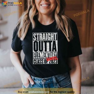 Straight Outta Elementary School Class Of 2023 Graduation Shirt 3