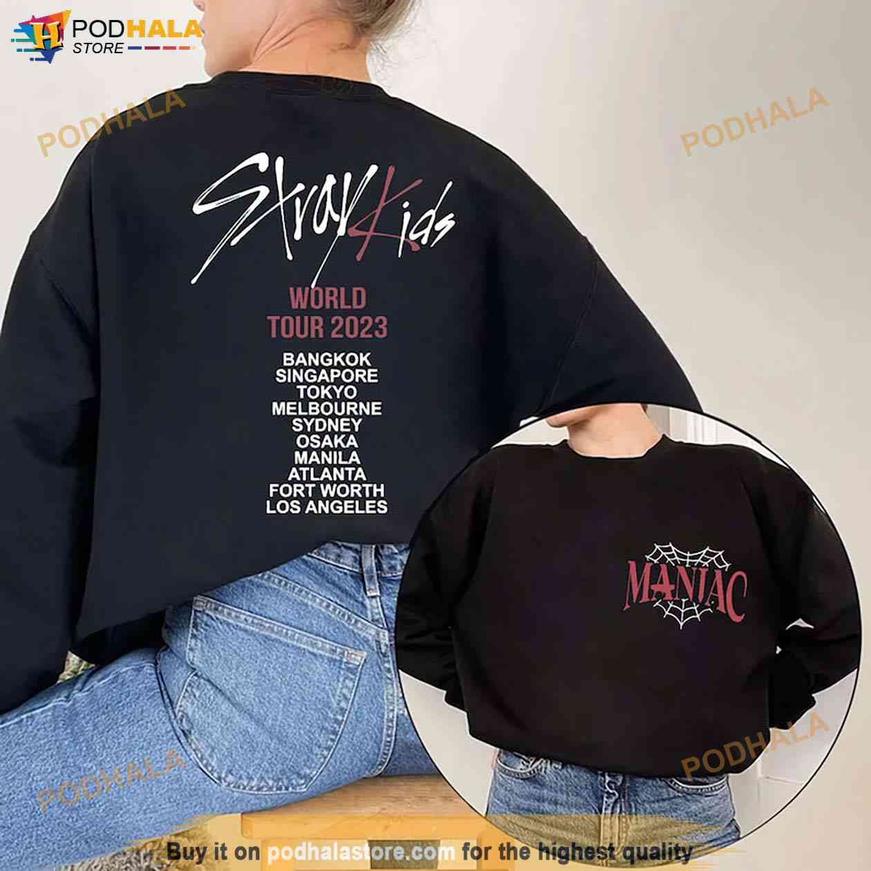 Stray Kids World Tour 2023 Shirt, Maniac Kpop Concert Fan Merch Stray Kids World Tour 2023 Shirt, Maniac Kpop Concert Fan Merch