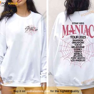 Stray Kids World Tour 2023 Sweatshirt, Maniac Kpop Concert Fan Gift