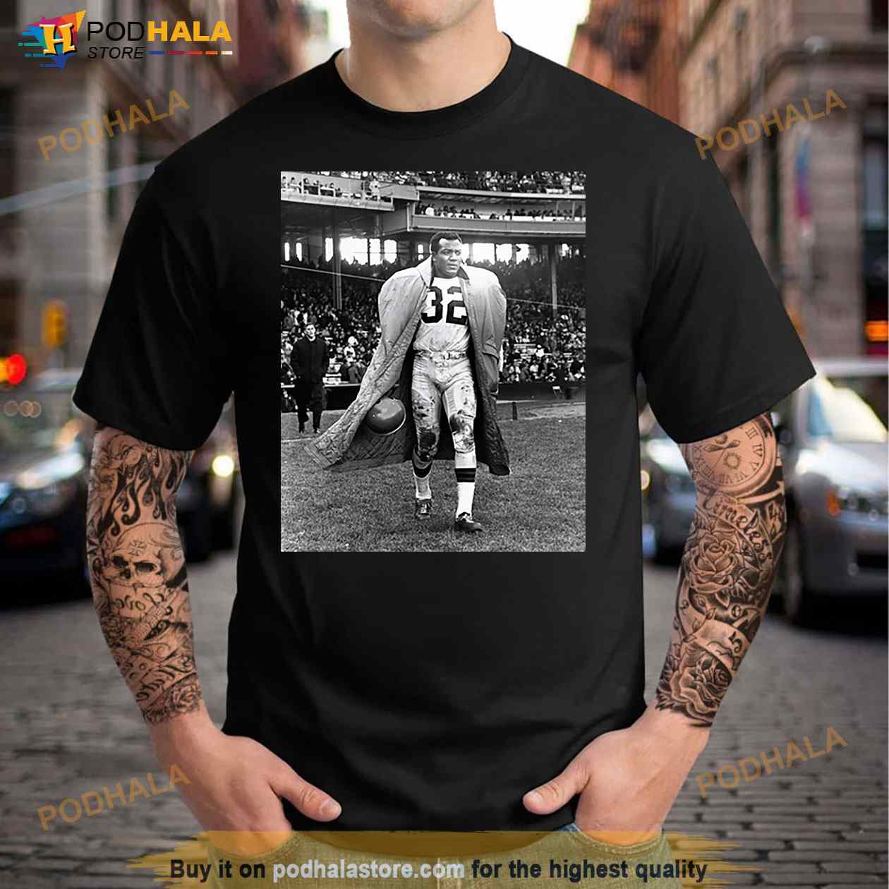 Strength Graphic Jim Brown Shirt - Bring Your Ideas, Thoughts And  Imaginations Into Reality Today