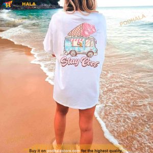 Summer Stay Cool Ice Cream Van Shirt for Summer Beach Shirt