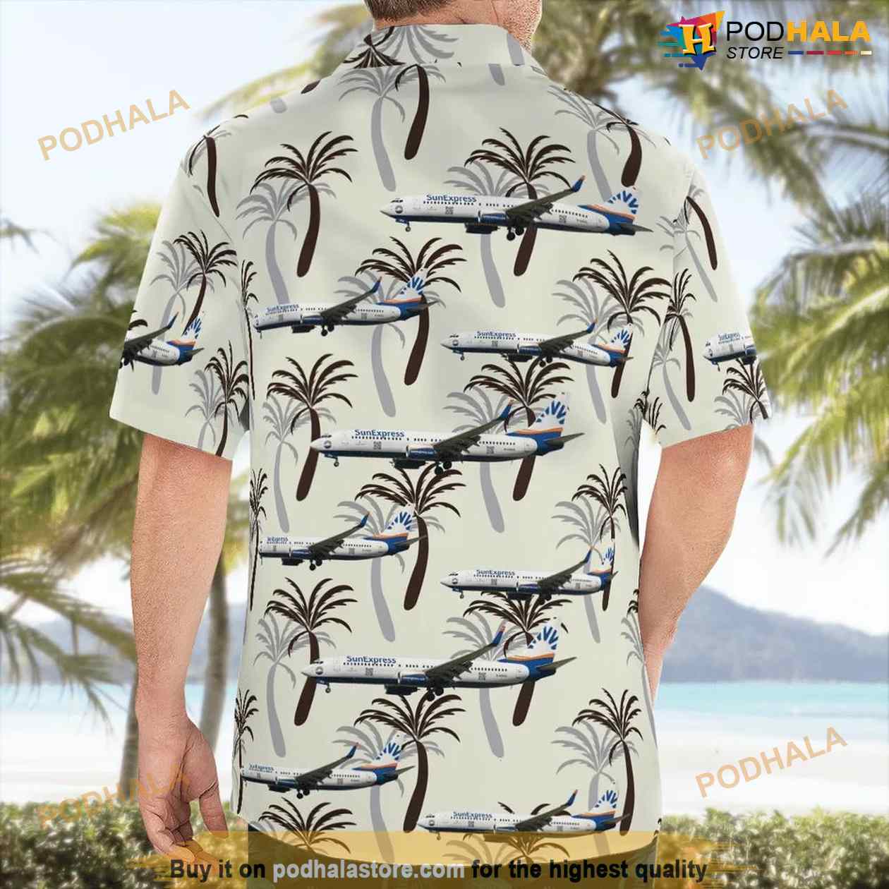 Sunexpress Deutschland Boeing 737-800 Hawaiian Shirt Sunexpress Deutschland Boeing 737-800 Hawaiian Shirt