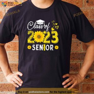 Sunflower Graduation Senior Class Of 2023 23 Graduate Shirt 2