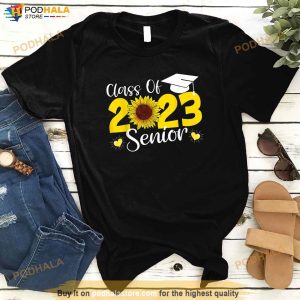 Sunflower Graduation Senior Class Of 2023 Graduate 23 Shirt 2