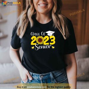 Sunflower Graduation Senior Class Of 2023 Graduate 23 Shirt 3