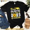 Sunflower Proud Auntie Of A Class Of 2023 Graduate School Shirt