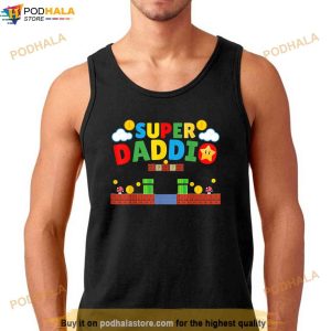 Super Dad Funny Dad Fathers Day Gamer Daddy Super Daddio Shirt