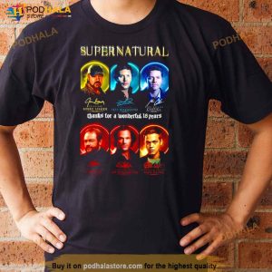 Supernatural Thanks For A Wonderful 18 Years Signature Shirt 3