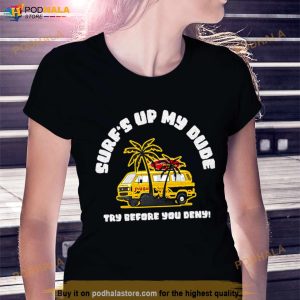 Surf’s Up My Dude Argyle Stranger Things Shirt