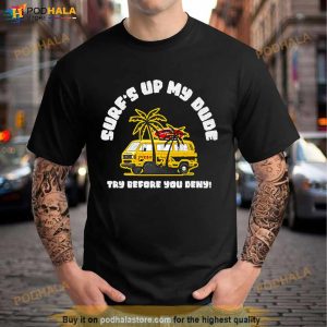 Surf's Up My Dude Argyle Stranger Things Shirt 3
