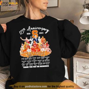 Syracuse Orange 125th Anniversary 1898 2023 Thank You For The Memories Signatures Shirt 3