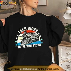 Take Biden To The Train Station Vintage Shirt 3