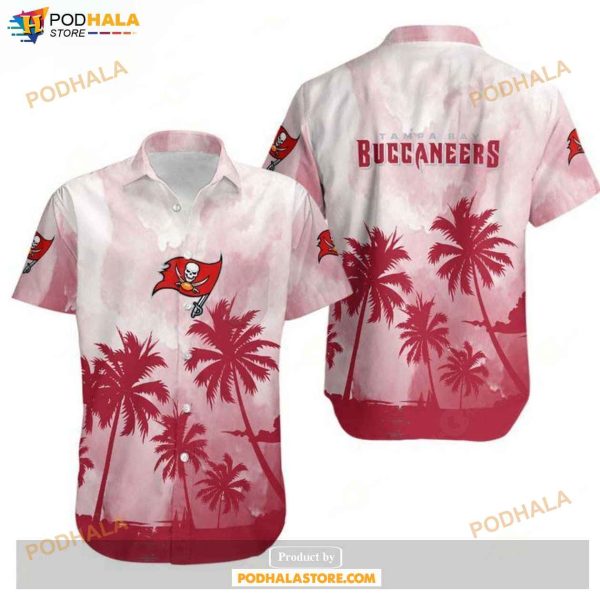 Tampa Bay Buccaneers Coconut Trees NFL Gift For Fan Hawaiian Graphic Printed Shirt