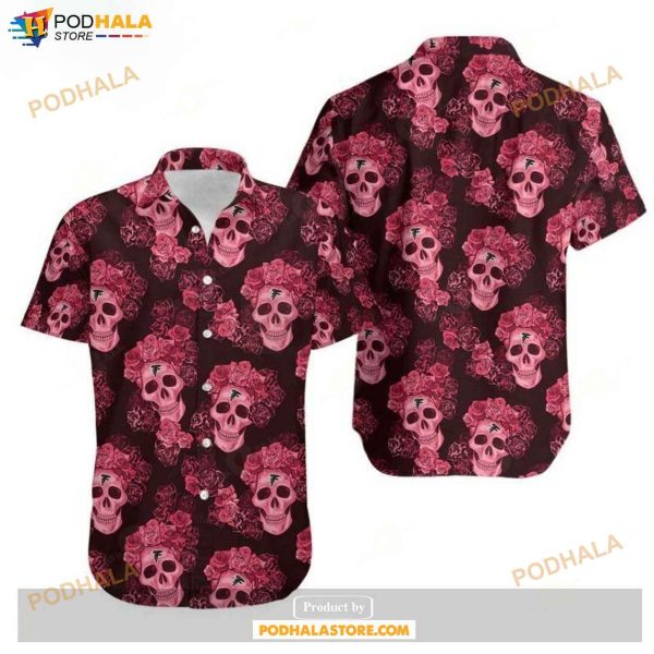 Tampa Bay Buccaneers Mystery Skull And Flower Hawaii Shirts