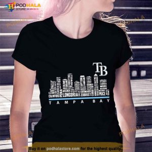 Tampa Bay Rays 2023 Players Skyline Shirt 2