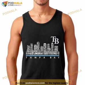 Tampa Bay Rays 2023 Players Skyline Shirt 3