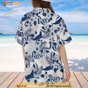 Tampa Bay Rays Hawaiian Shirt Flowers Pattern Vacation Gift Mlb Fans 2