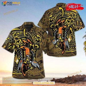Tapu Koko Polynesian Design Hawaiian Shirt, Tropical Shirt for Women Men