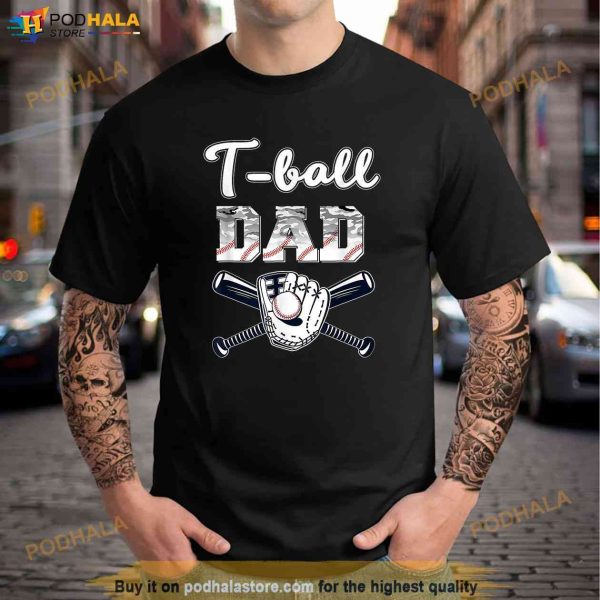 TBall Tee Ball Dad Baseball Dad Game Day Fathers Day Shirt