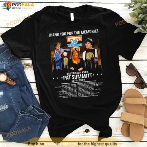 Thank You For The Memories Best Coach Ever pat Summitt 1974 2012 Signature shirt