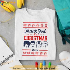 Thanks God It's Christmas Ugly Queen Band Shirt