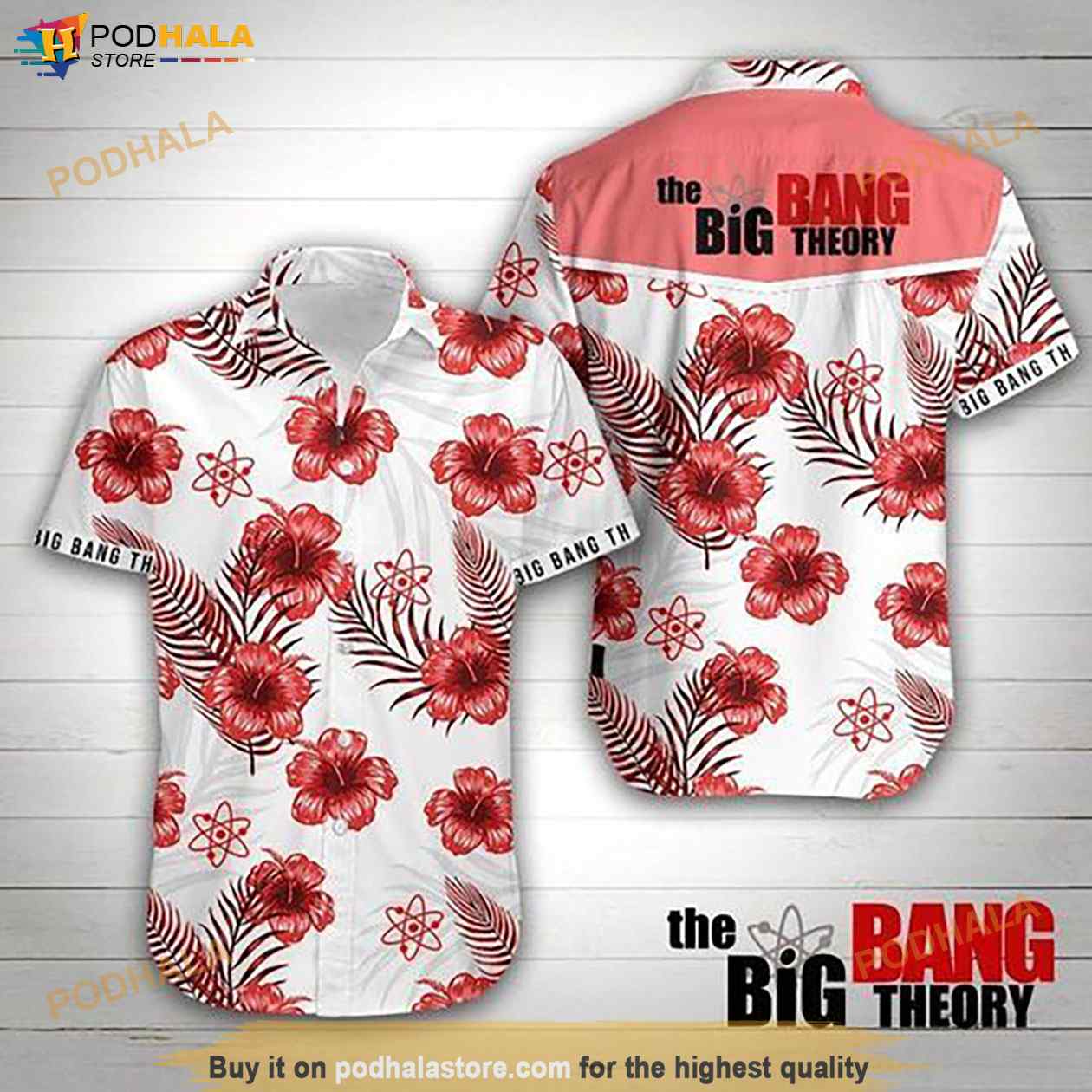 The Big Bang Theory Hawaiian Shirt, Hawaiian Button Up Shirt The Big Bang Theory Hawaiian Shirt, Hawaiian Button Up Shirt