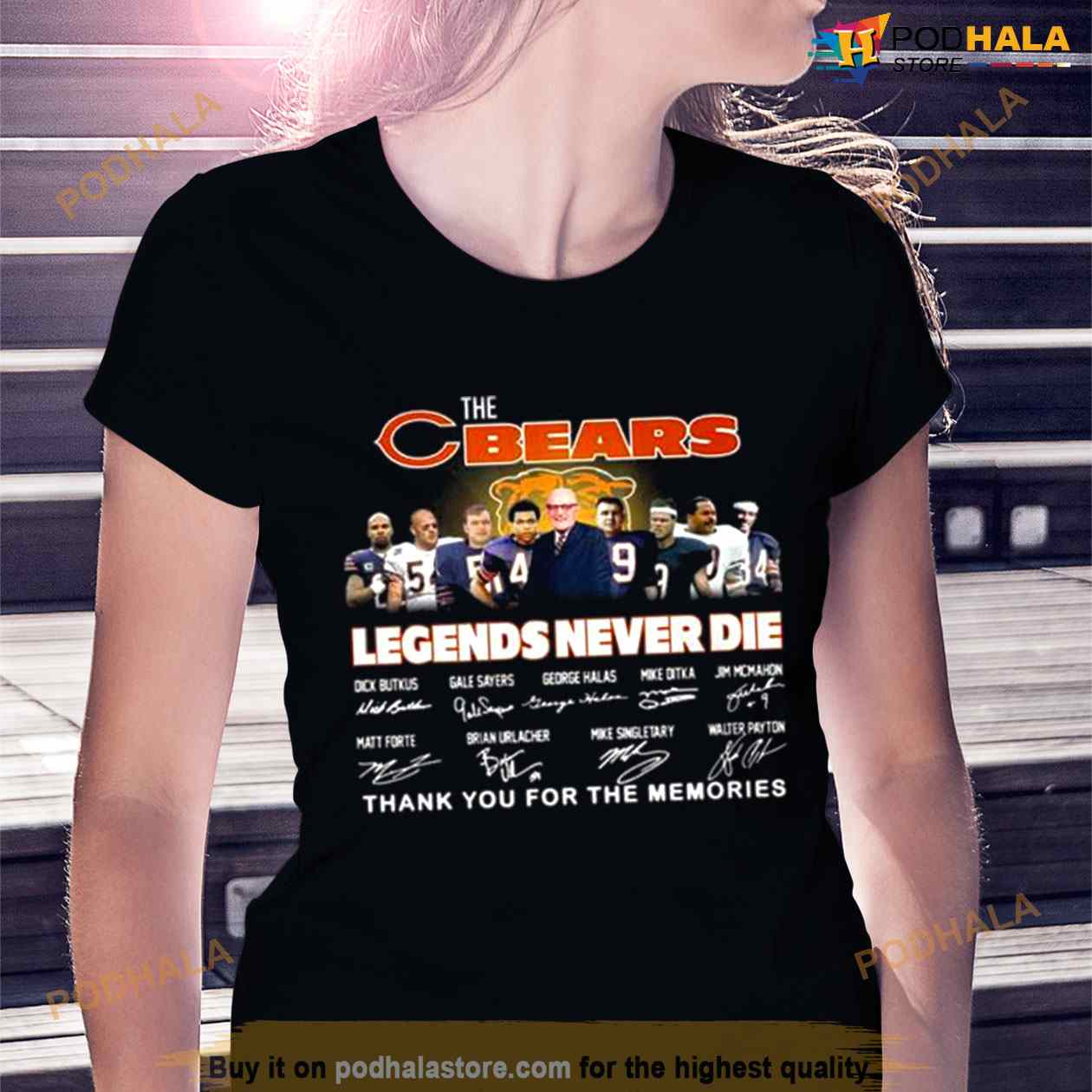 The Chicago Bears Legends Never Die 2023 Thank You For The Memories Signatures Shirt The Chicago Bears Legends Never Die 2023 Thank You For The Memories Signatures Shirt