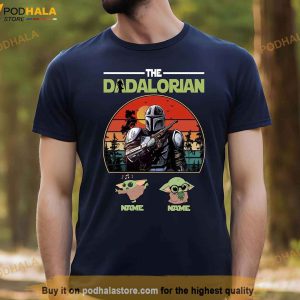 The Dadalorian Fathers Day Shirt This Is The Way Personalized Shirt For Dad Custom Nickname With Kids 3