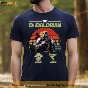 The Dadalorian Fathers Day Shirt This Is The Way Personalized Shirt For Dad Custom Nickname With Kids 4