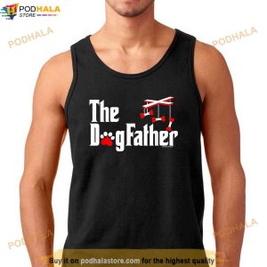 The Dogfather Funny Cute Dog Fathers Day Dad Doggo Shirt 3