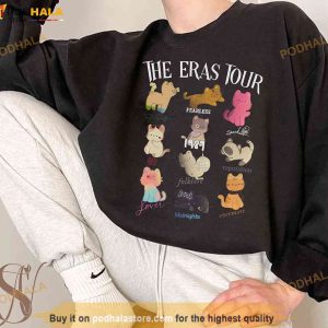 The Eras Tour Cat Sweatshirt Taylors Albums Shirt The Eras Tour 2023 2