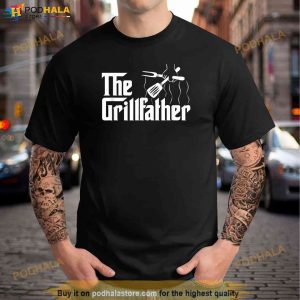 The Grillfather Bbq Grill Smoker Barbecue Chef Shirt 3