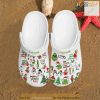 The Grinch Grinchmas Face Pattern Christmas Custom Name Clog Clogband Crocs Shoes