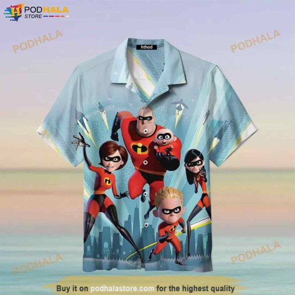 The Incredibles Super Family Hawaiian Shirt, Tropical Shirt For Women