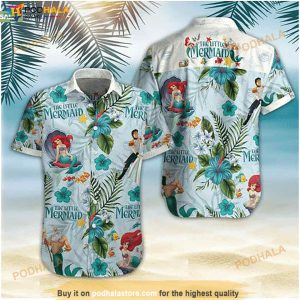 The Little Mermaid Hawaiian Shirt, Tropical Shirt For Women