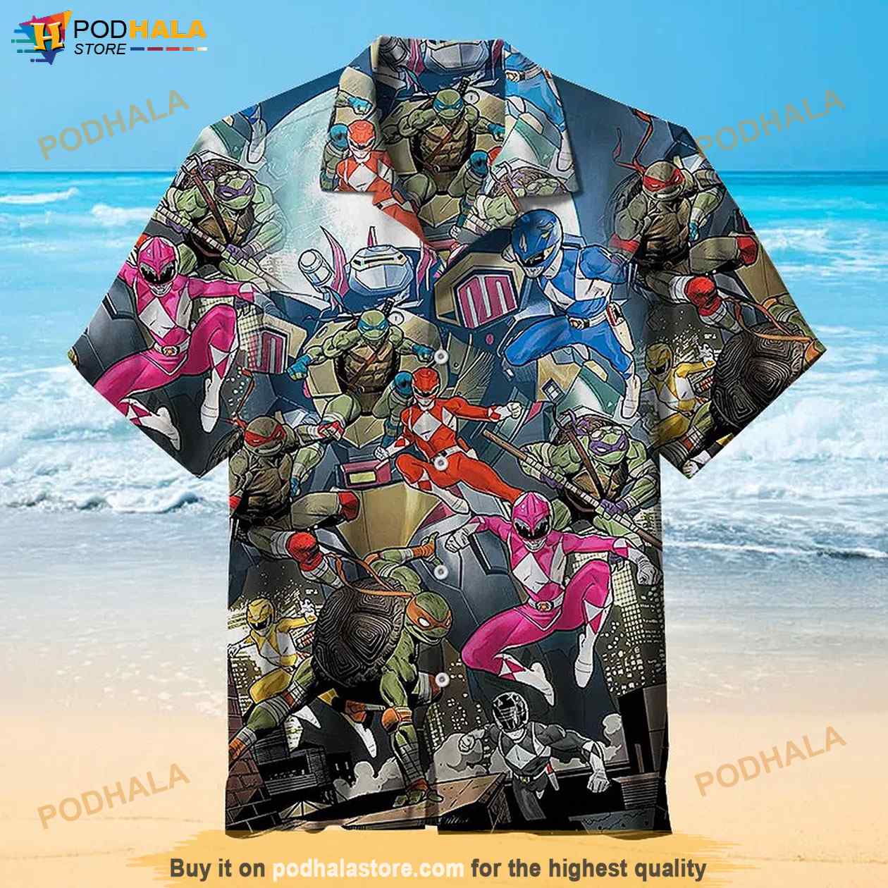 The Science Ninja Turtlee Vintage Summer Hawaiian Shirt The Science Ninja Turtlee Vintage Summer Hawaiian Shirt