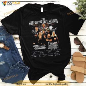 The Sharp Dressed Simple Man Tour Zz Top Lynyrd Skynyrd Signatures 2023 Shirt