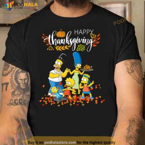 The Simpsons Characters Happy Thanksgiving Shirt