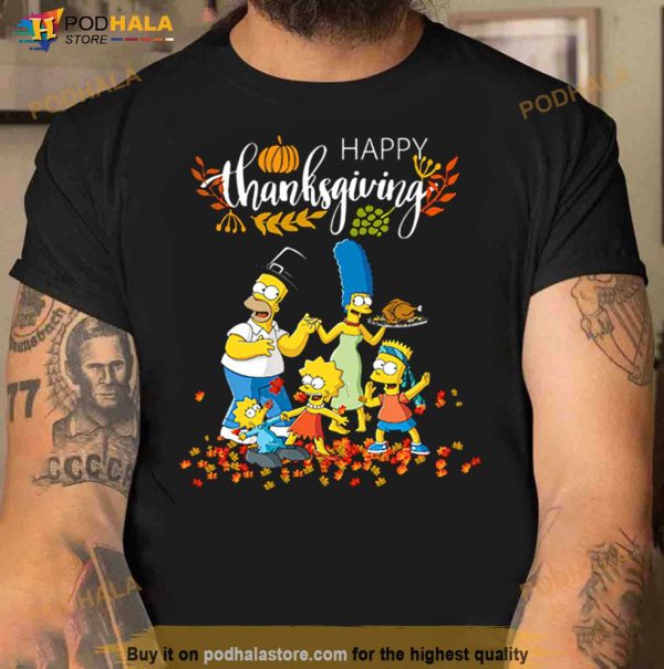 The Simpsons Characters Happy Thanksgiving Shirt